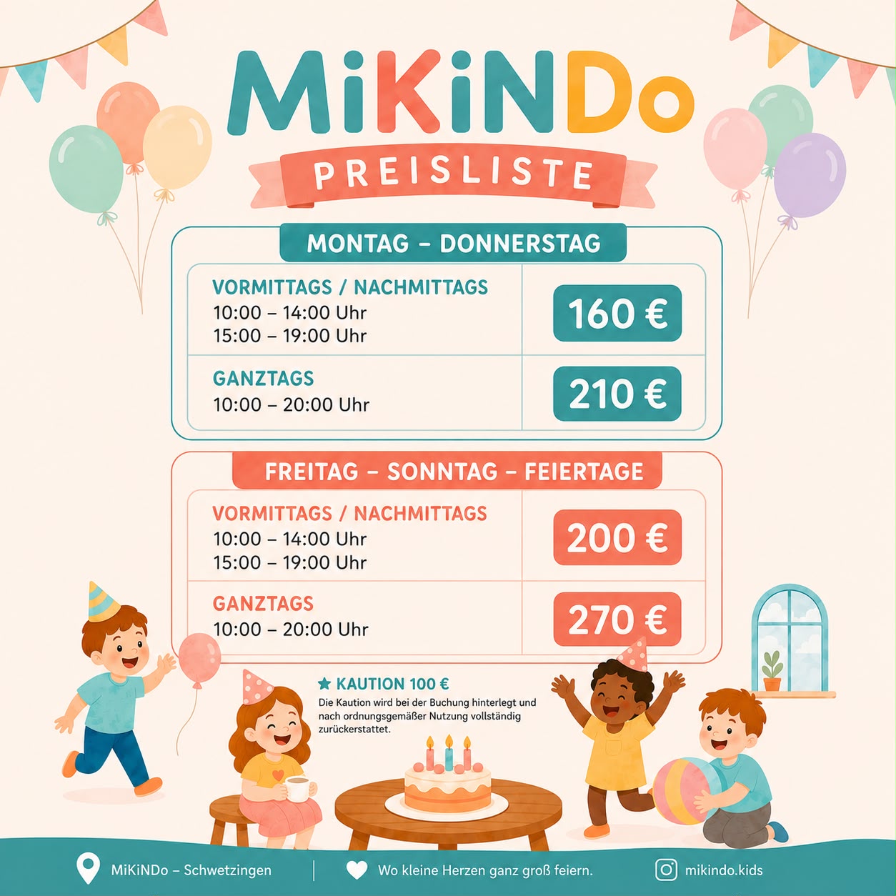 MiKiNDo Preisliste